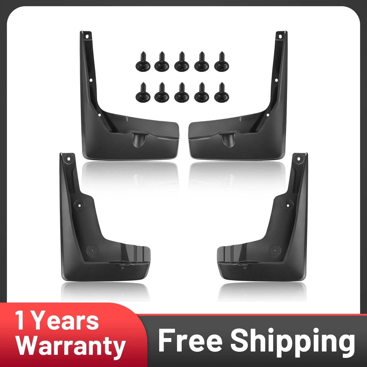 Front and Rear Splash Mud Guards Flap Kit for Toyota Camry (2015–2017)