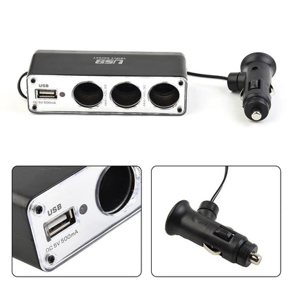 Charger Adapter Triple Splitter for Digital Camera (5V/500mAh)