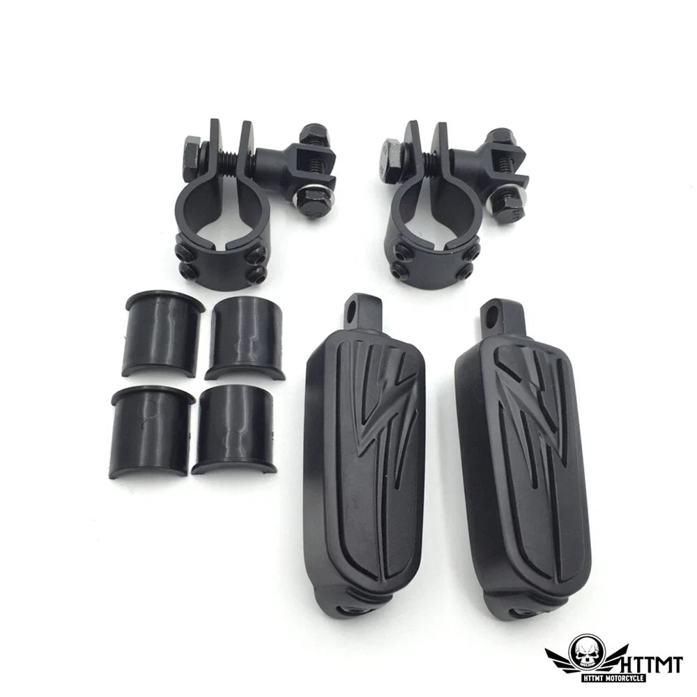 Flash Lightning Foot Peg Clamp for Harley Sportster 883 1340 (1" 1.25")