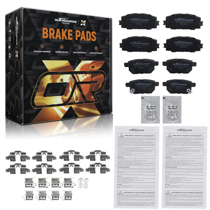 Brake Pads Set of 4 for Toyota Prius (2010–2020) D1184 Left & Right