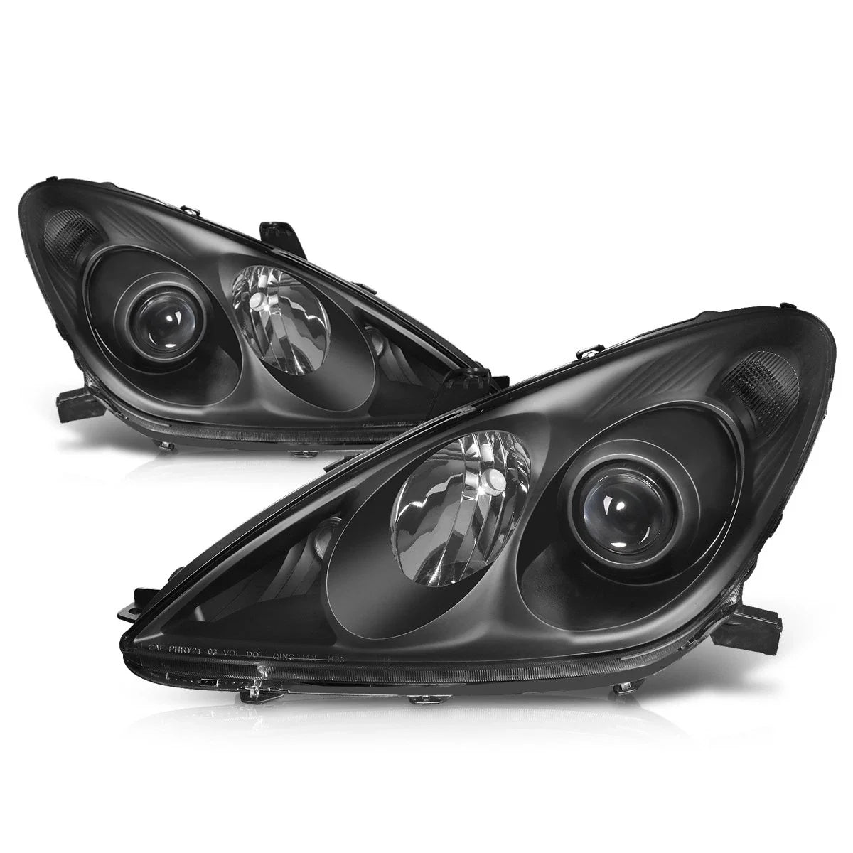 Projector Headlights for Lexus ES330 (2004–2006) - Black Housing, Clear Corner
