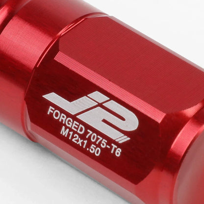 Set of 20 J2 7075 Forged Aluminum M12x1.5 Close-End Lug Nuts for