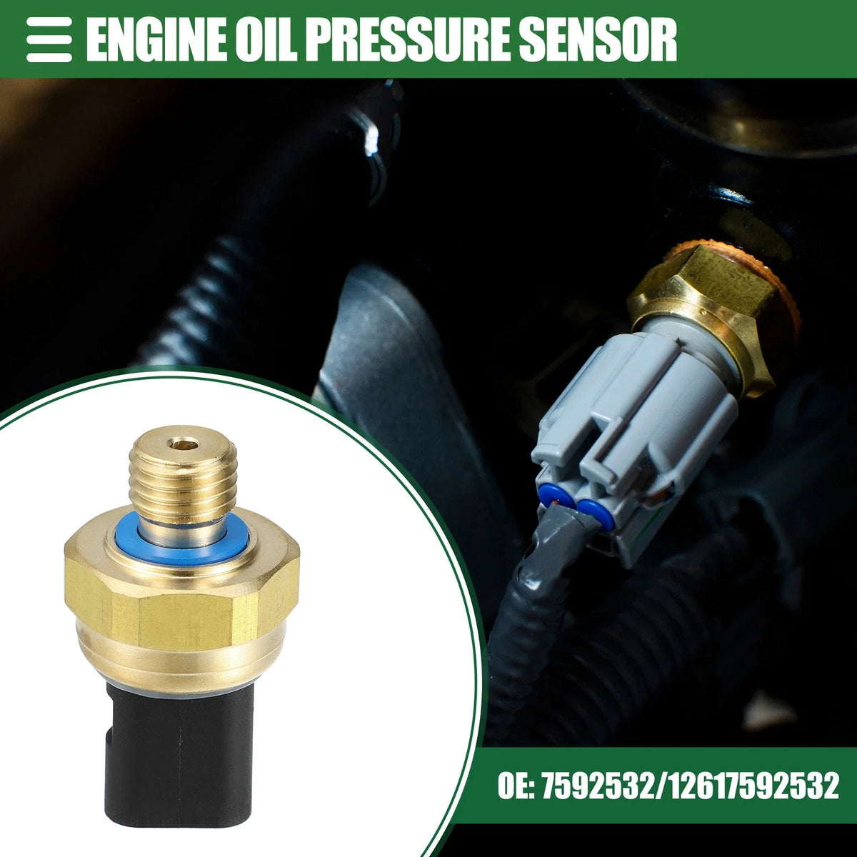 Fuel Oil Pressure Sensor for BMW (No. 7592532, 12617592532)