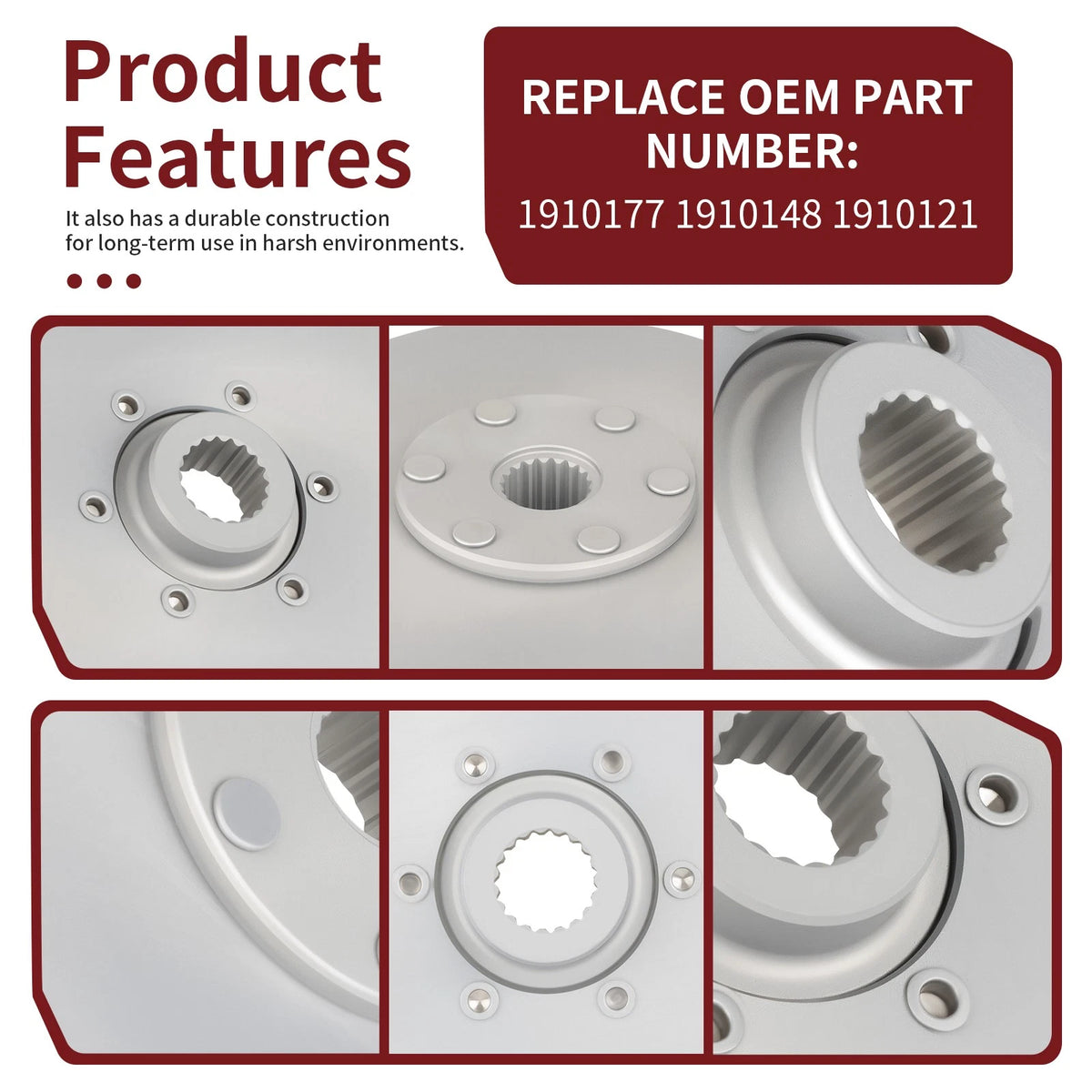 Rear Brake Rotor Disc for Polaris Trail Boss 250 300 (1994–1999) 1910177 1910148 1910121