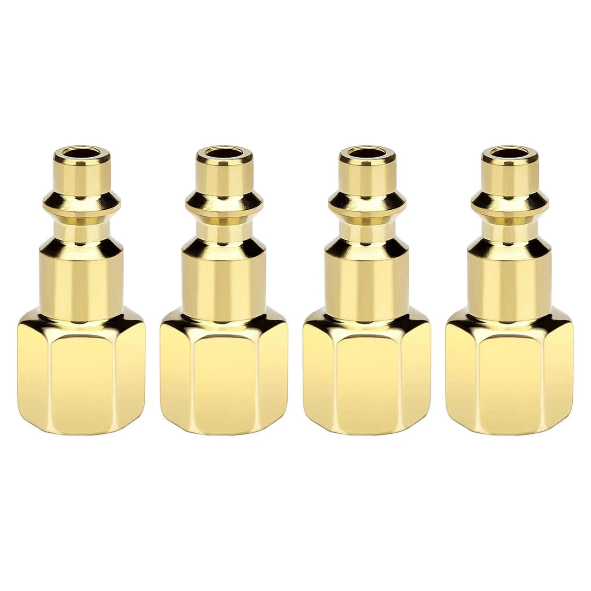 1/4 Inch Air Hose Fittings for Compressor (0.25 inches) - Yellow
