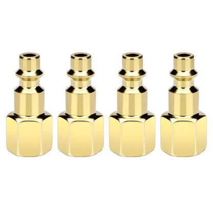 1/4 Inch Air Hose Fittings for Compressor (0.25 inches) - Yellow