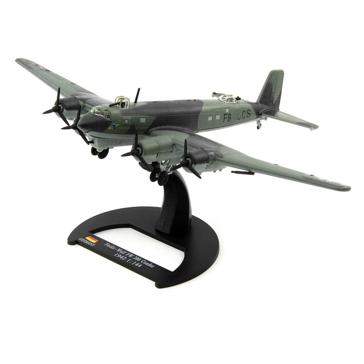 1PCS 6.3in Focke-Wulf Fw 200 Condor Aircraft Model Toy with Stand