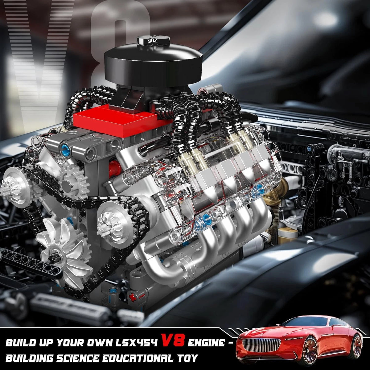 V8 Engine Model Kit for