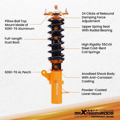 Coilovers Kit for Hyundai Tiburon 2003–2008 (WNCJKR) Adj Damper