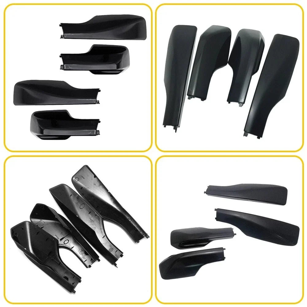 4X Black Roof Rail End Shell Cover for Toyota RAV4 (2001–2005)