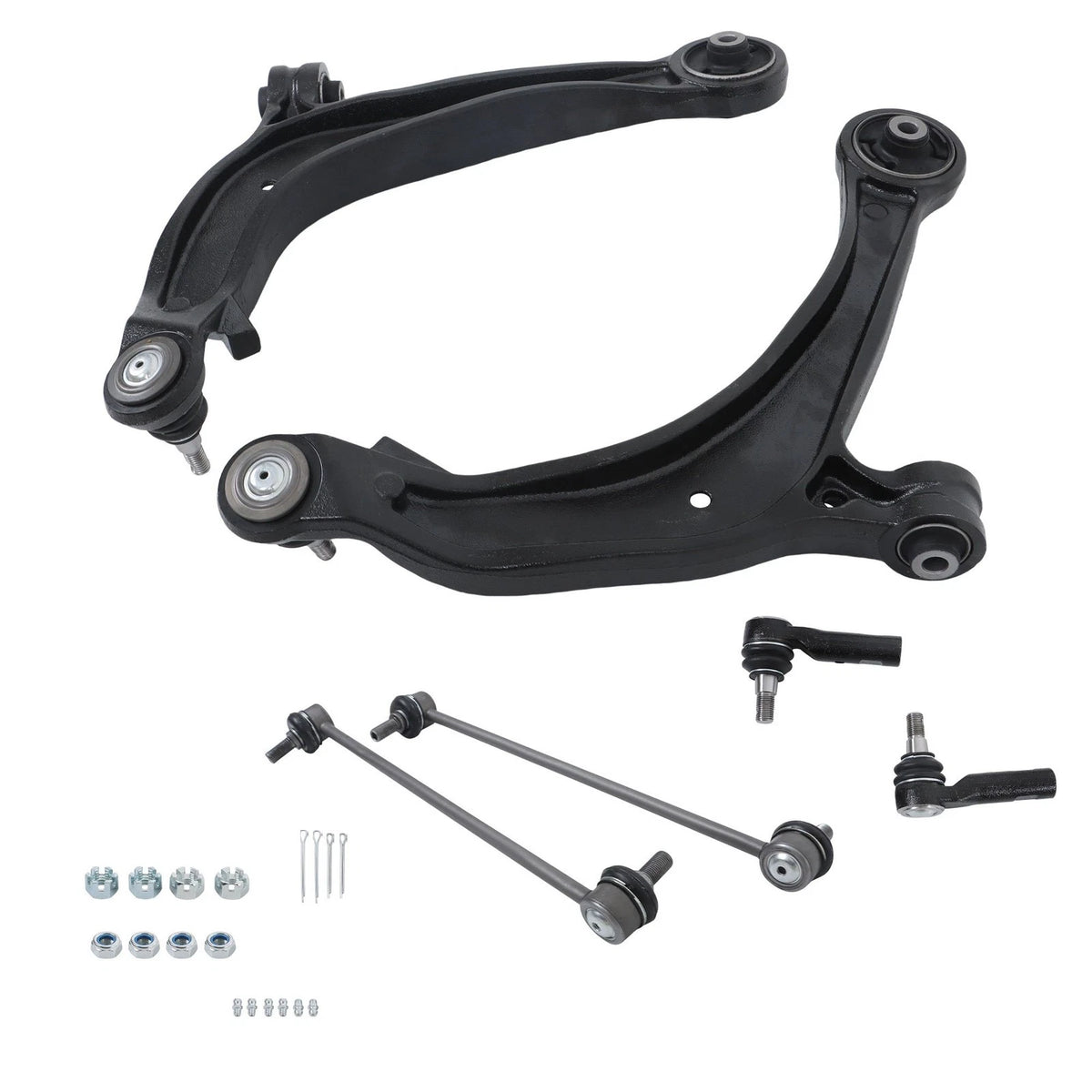 Set of 6 Front Lower Control Arms Outer Tie Rods for Honda Odyssey (2011–2017) BCK61457K