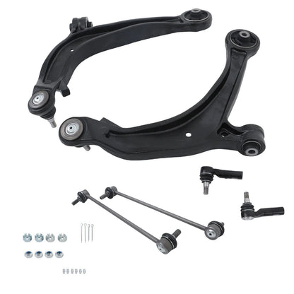 Set of 6 Front Lower Control Arms Outer Tie Rods for Honda Odyssey (2011–2017) BCK61457K