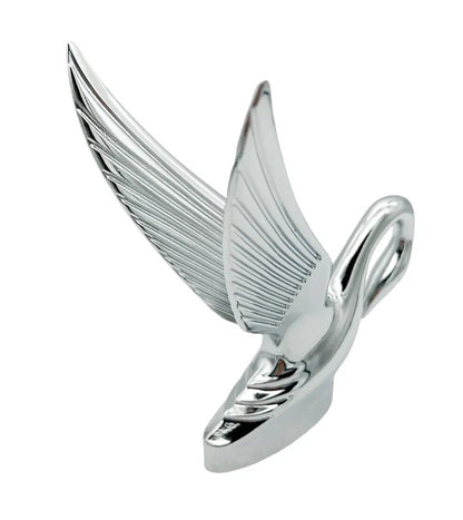 Chrome Classic Hood Ornament with Red LED Light for Universal Fit (Any Year)