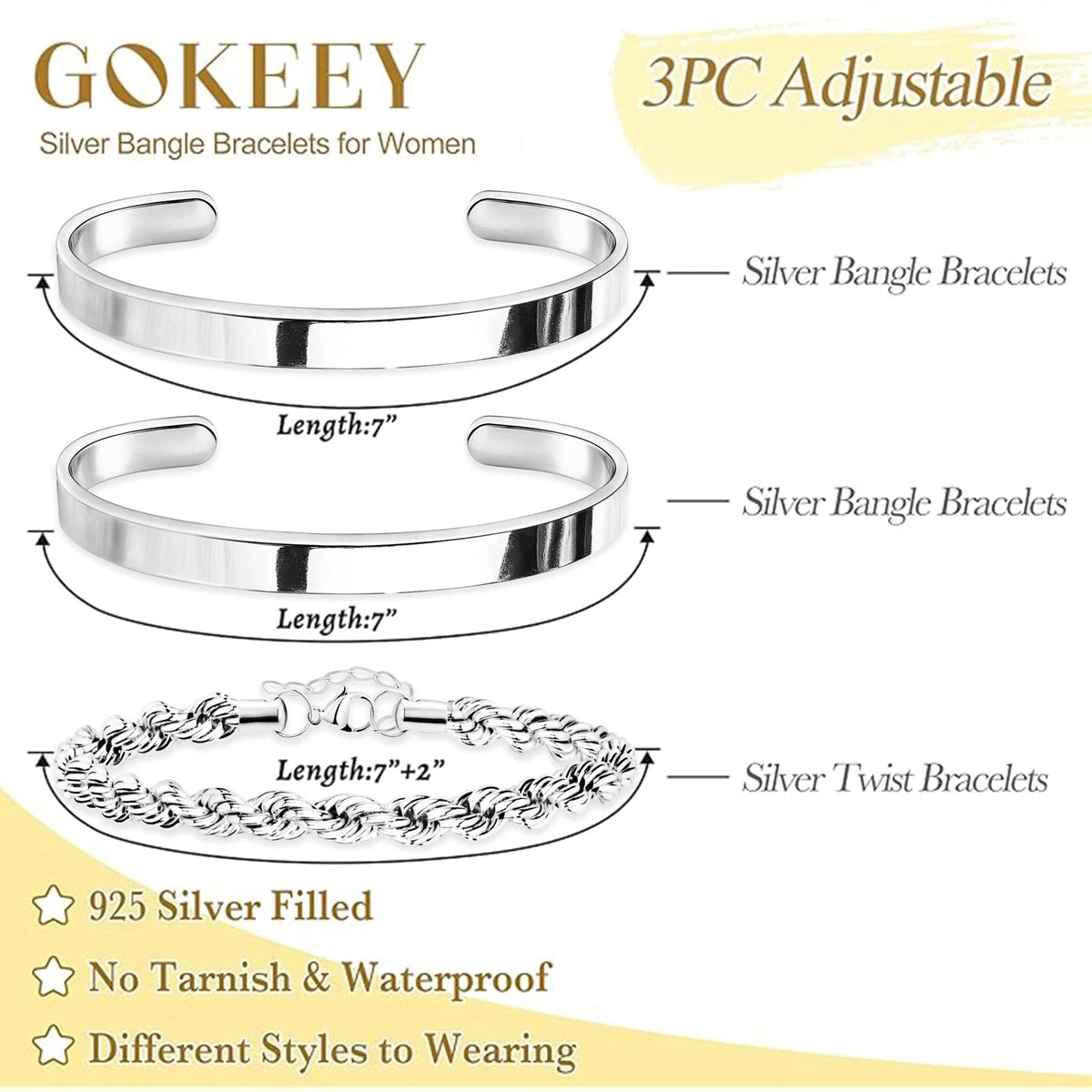 Silver Plated Bracelet for Women - Dainty Design