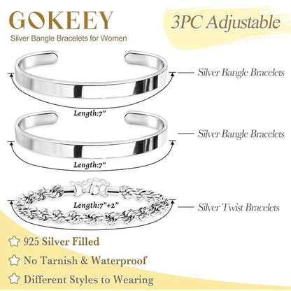 Silver Plated Bracelet for Women - Dainty Design