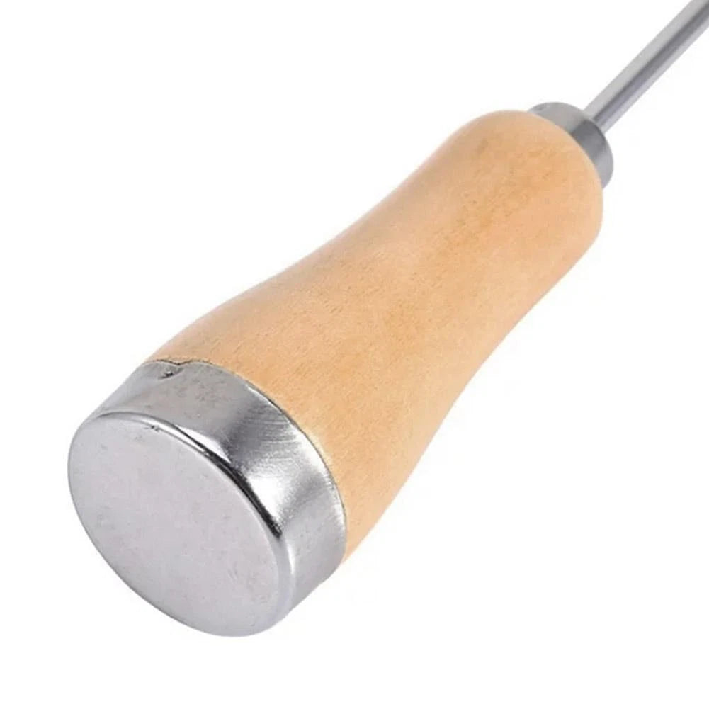 2X Stainless Steel Ice Picks with Wooden Handles for Kitchen Tools