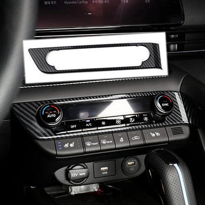 Carbon Fiber ABS Air Conditioner Button Cover Trim for Hyundai Elantra N (2021–2023)