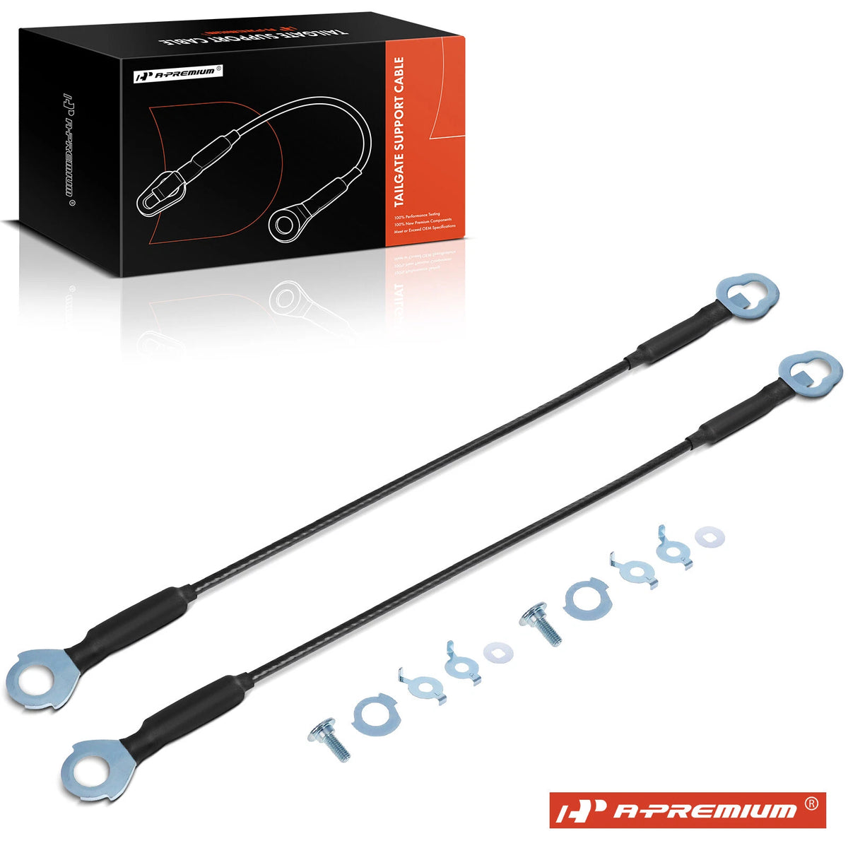 2X Tailgate Support Cable for Toyota Tundra (2007–2022) 657700C060, 657700C070, 38546