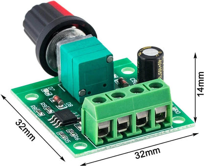 5Pcs PWM Motor Speed Controller Low Voltage DC LED Dimmer (1.8V-12V)