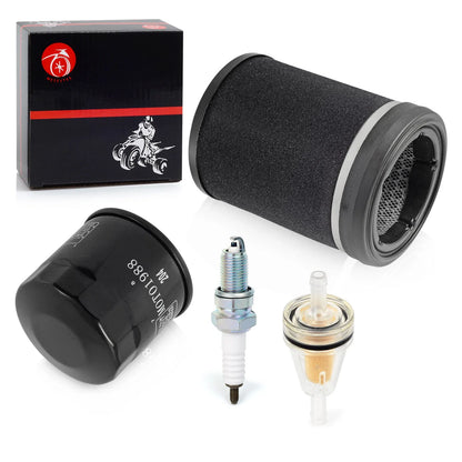 Air Filter Oil Filter Spark Plug for Kawasaki KVF360 Prairie 360 (2003–2009)