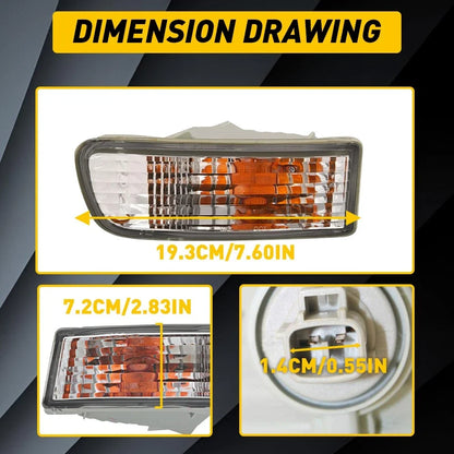 Set of 2 Clear Lens Turn Signal Lights for Toyota 4Runner (1999–2002)