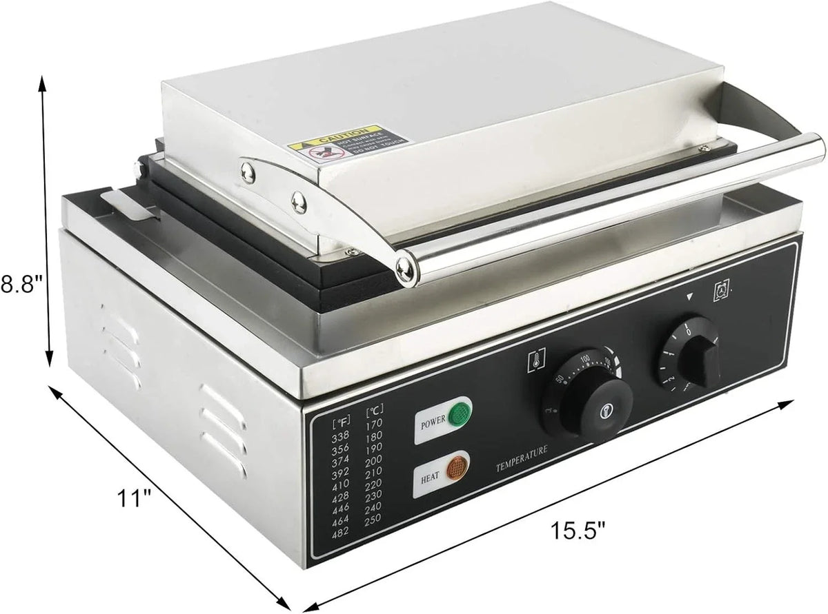 Waffle Maker 10 Grids for Commercial Use (110V 1550W)