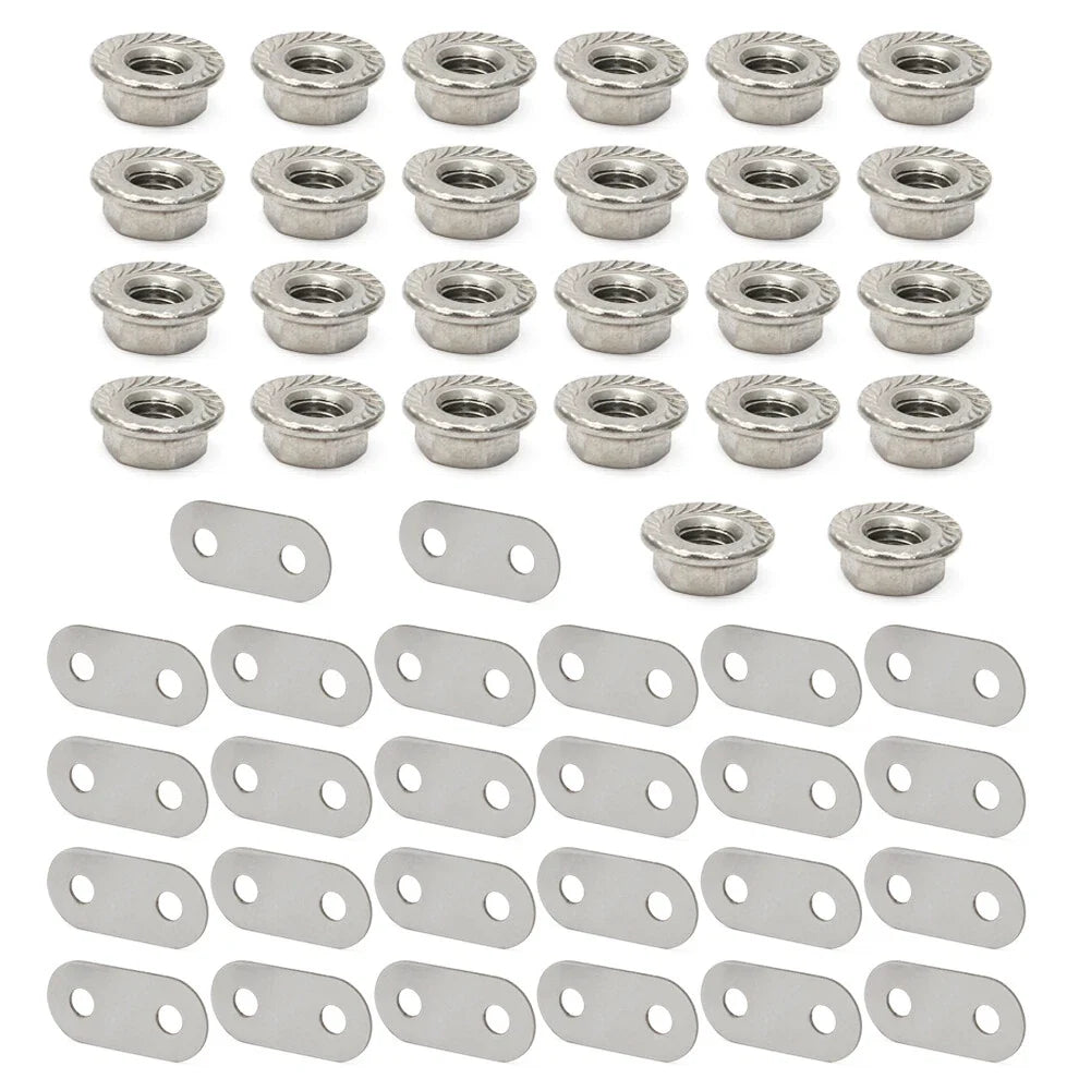Set of 2 Steel Battery Bus Bars & Nuts for Toyota Prius (2004–2015)