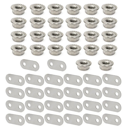 Set of 2 Steel Battery Bus Bars & Nuts for Toyota Prius (2004–2015)