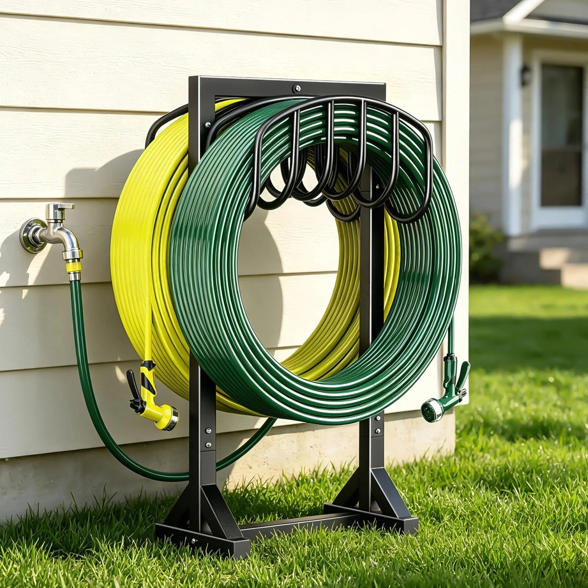 Garden Hose Holder for Outdoor Use (15.5 x 7.8 x 36.6 inches)