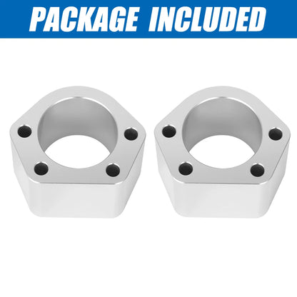 2 Inch Aluminium Ball Joint Spacers for Chevrolet Silverado GMC Sierra 1500 (2007–2018)