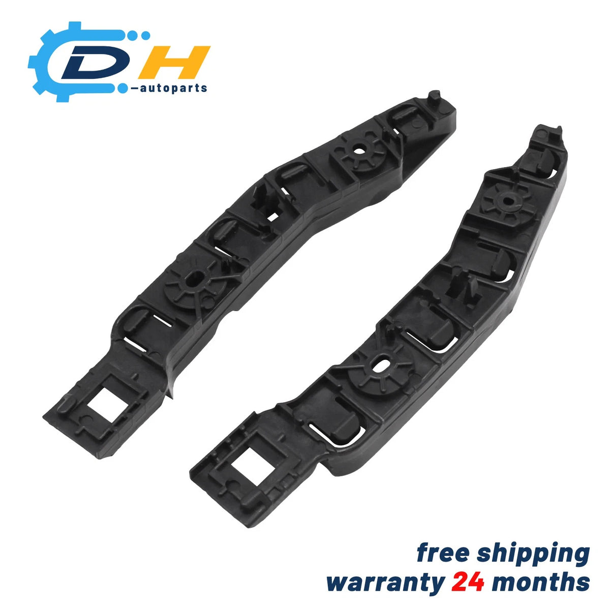 Set of 2 Front Bumper Bracket Supports for Jeep Cherokee (2019–2021) 68287856AB, 68287857AB, CH1042125, CH1043125