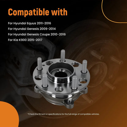 Set of 2 Rear LH RH Wheel Hub & Bearing Assembly for Kia K900 (2015–2017) WH512417
