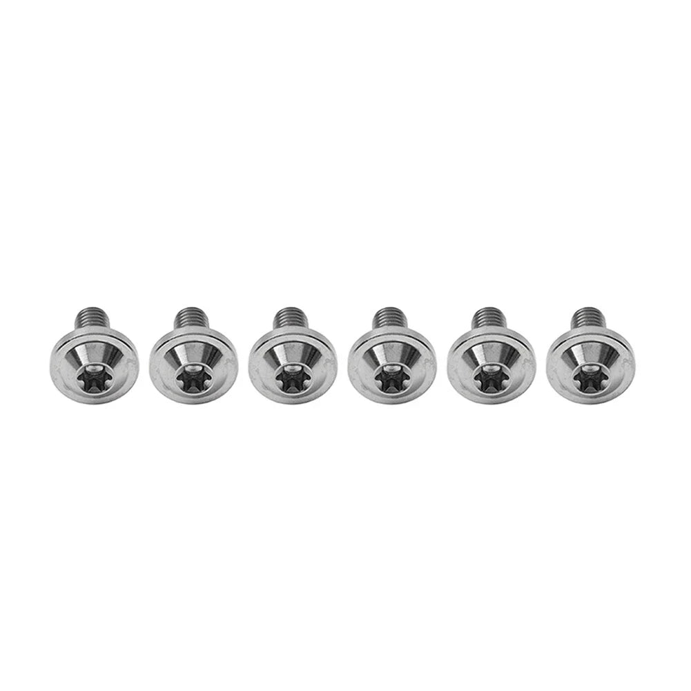 Set of 6 Alloy M6x10mm Torx Head Screws for Bike Motorcycle