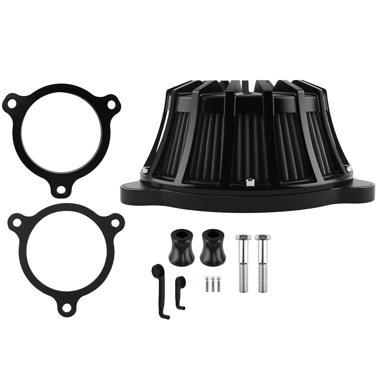 Air Intake Cleaner Kit for Harley M8 Softail Touring Trike (2017–2024) Black