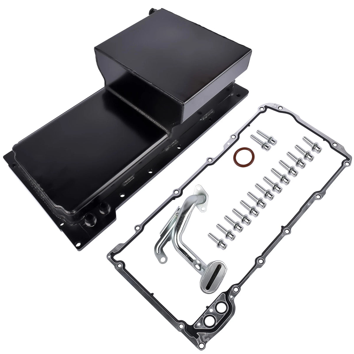 Front Sump Oil Pan Kit for GM LS LS1 LS2 LS3 LS6 (81004-BK-F)