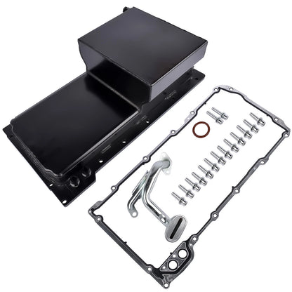 Front Sump Oil Pan Kit for GM LS LS1 LS2 LS3 LS6 (81004-BK-F)