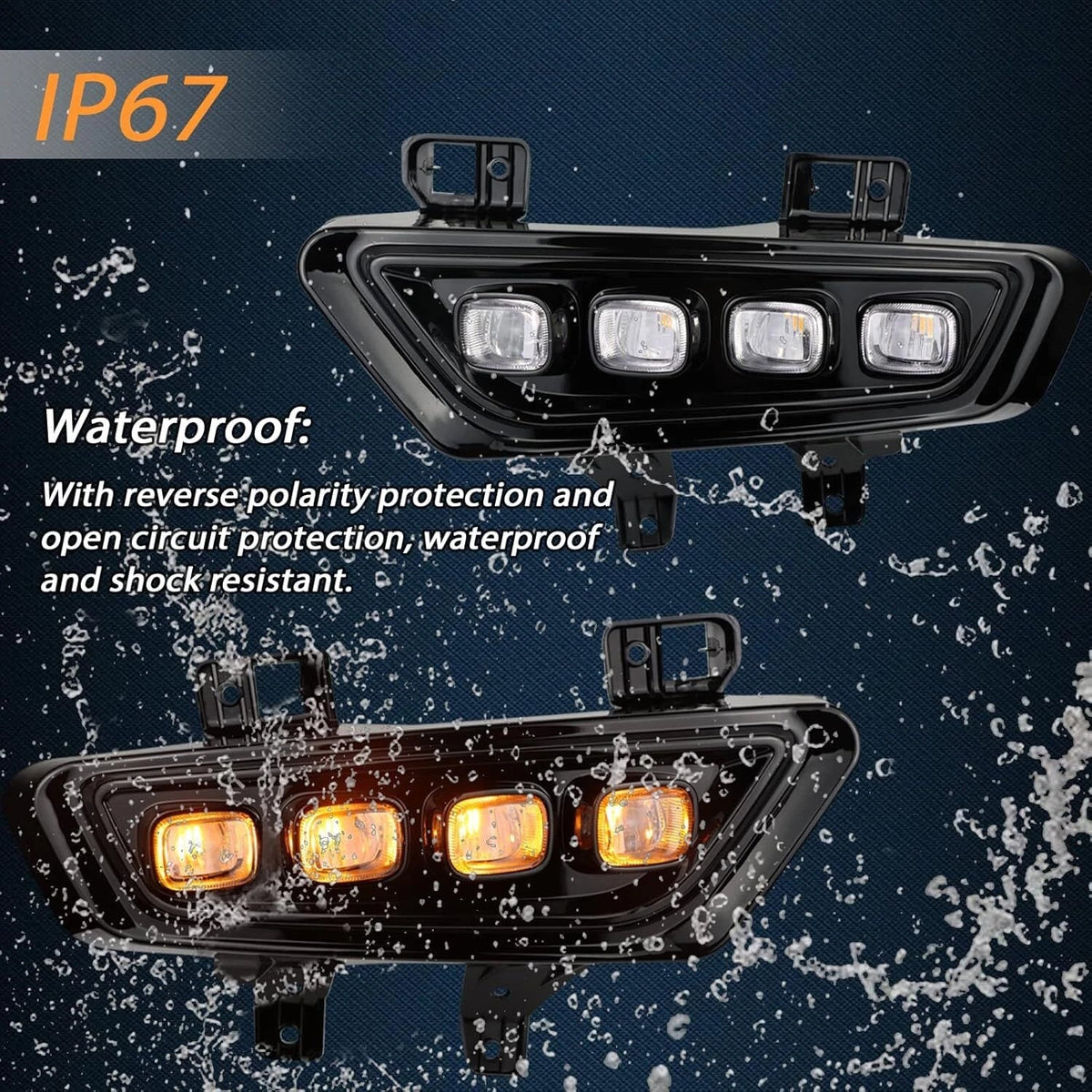 LED Fog Lights for Ford F-150 Raptor Style (2021–2024)