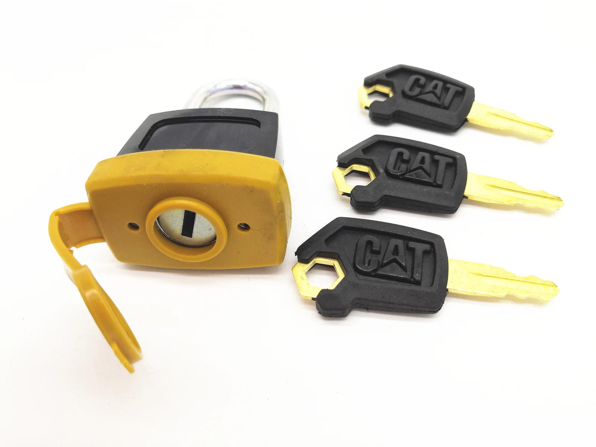 Set of 2 Padlocks w/6 Keys for Caterpillar CAT