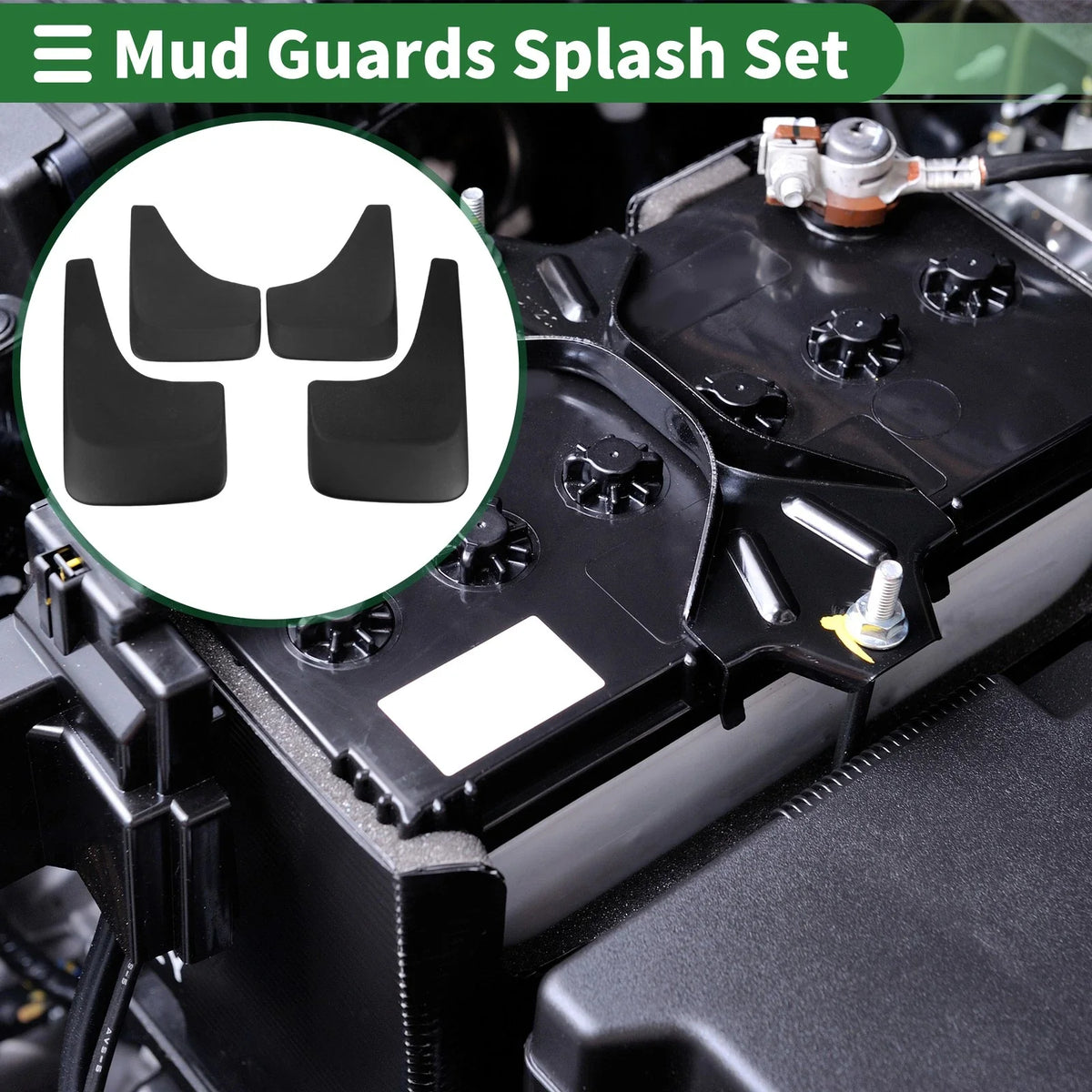Mud Flaps Splash Guards for Chevrolet Sierra 1500 2500 3500 (2001–2014)