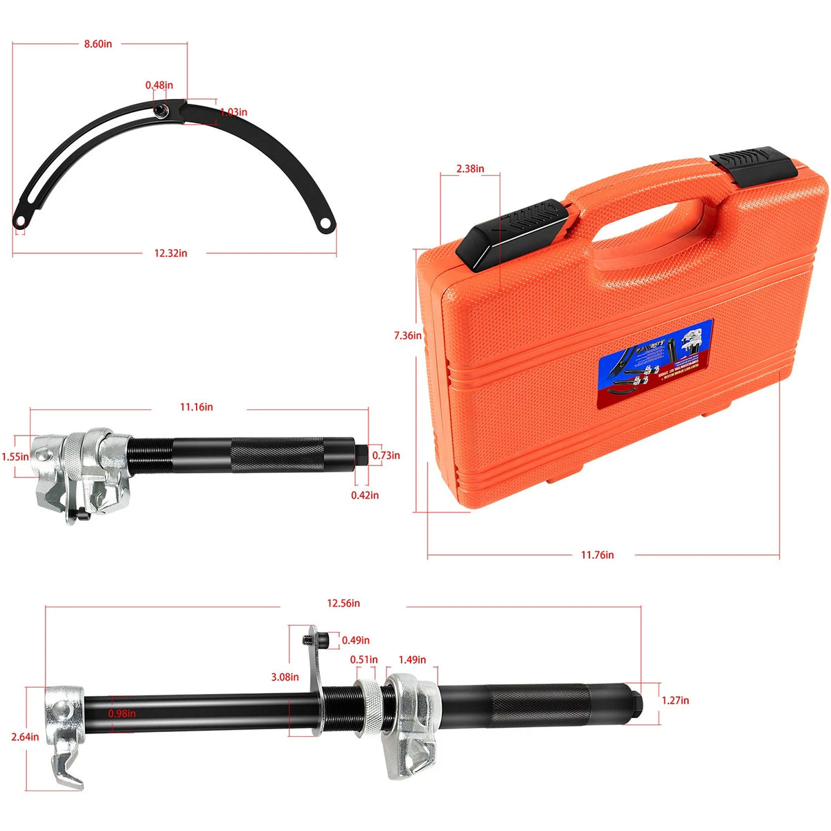 Coil Spring Shock Absorber Compressor Tool for Car Motorcycle Truck ATV
