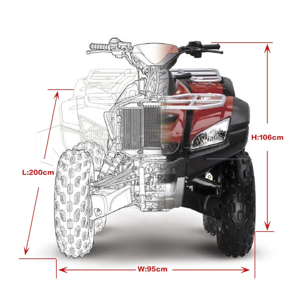Waterproof Motorcycle Cover for Quad Bike ATV ATC L (200x95x106cm)