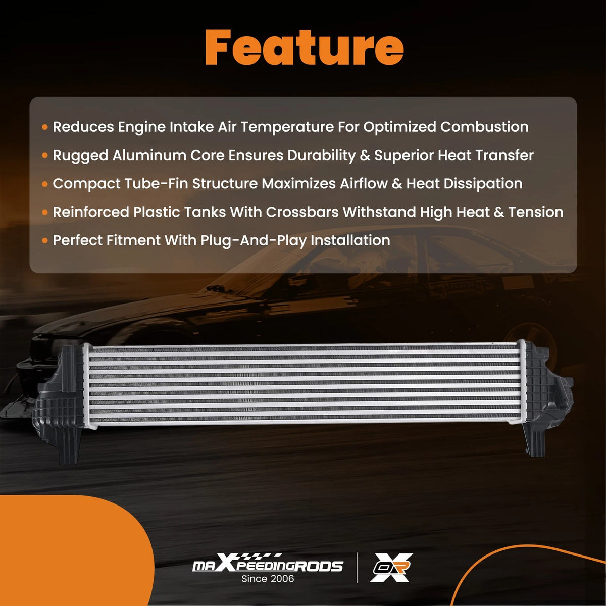 Intercooler for Chevrolet Blazer 2.0L (2022–2024) 7A8HE1, 85557764, 84513232