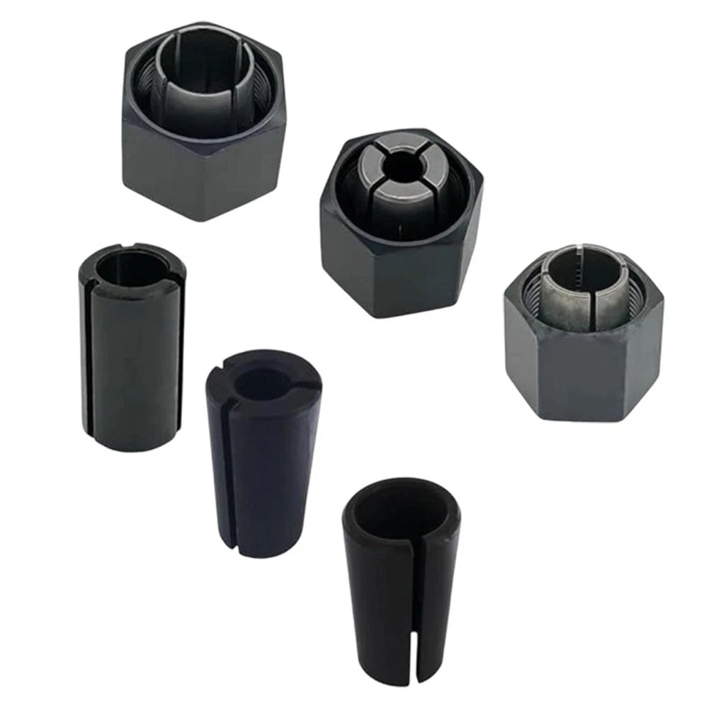 Collet Chuck and Nut Set for 1/4 inch, 1/2 inch, 12mm, 1/2-3/8 inch