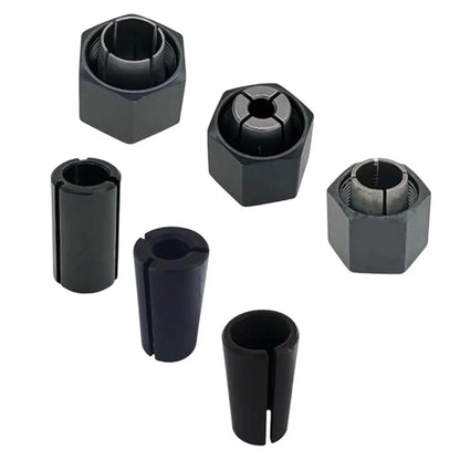 Collet Chuck and Nut Set for 1/4 inch, 1/2 inch, 12mm, 1/2-3/8 inch