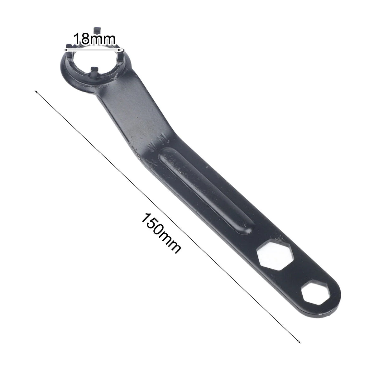 4 Prong Wrench for Angle Grinder (Heavy Carbon Steel, Rust Protection)