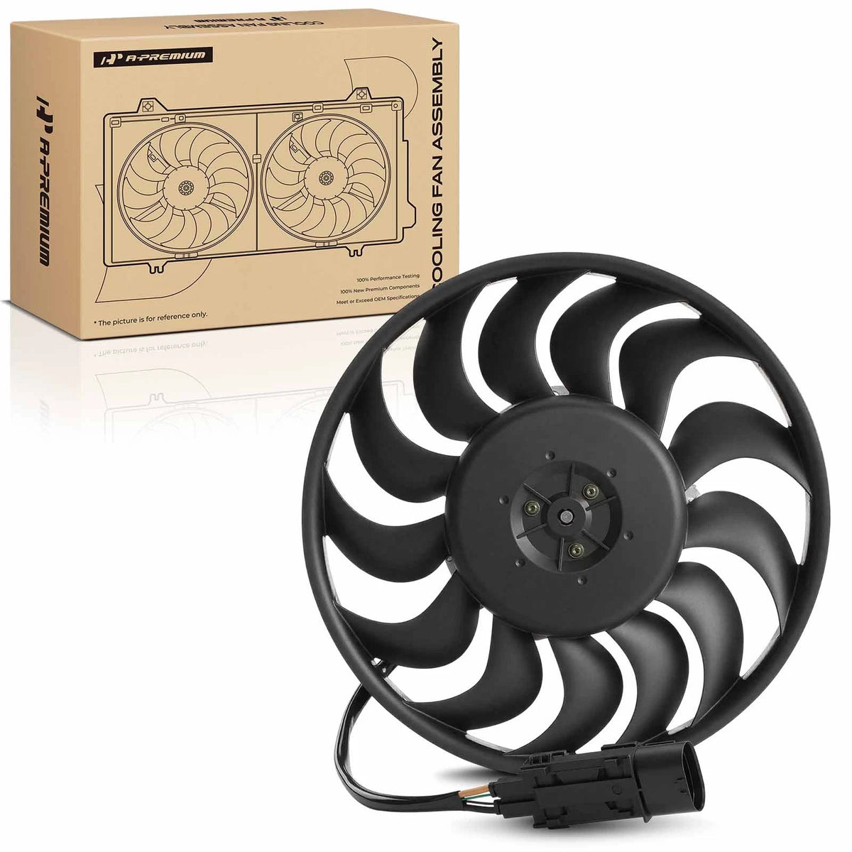 Cooling Fan Assembly for Audi A8 Quattro S8 (2004–2010) 4E0-959-455-H, 4E0959455H