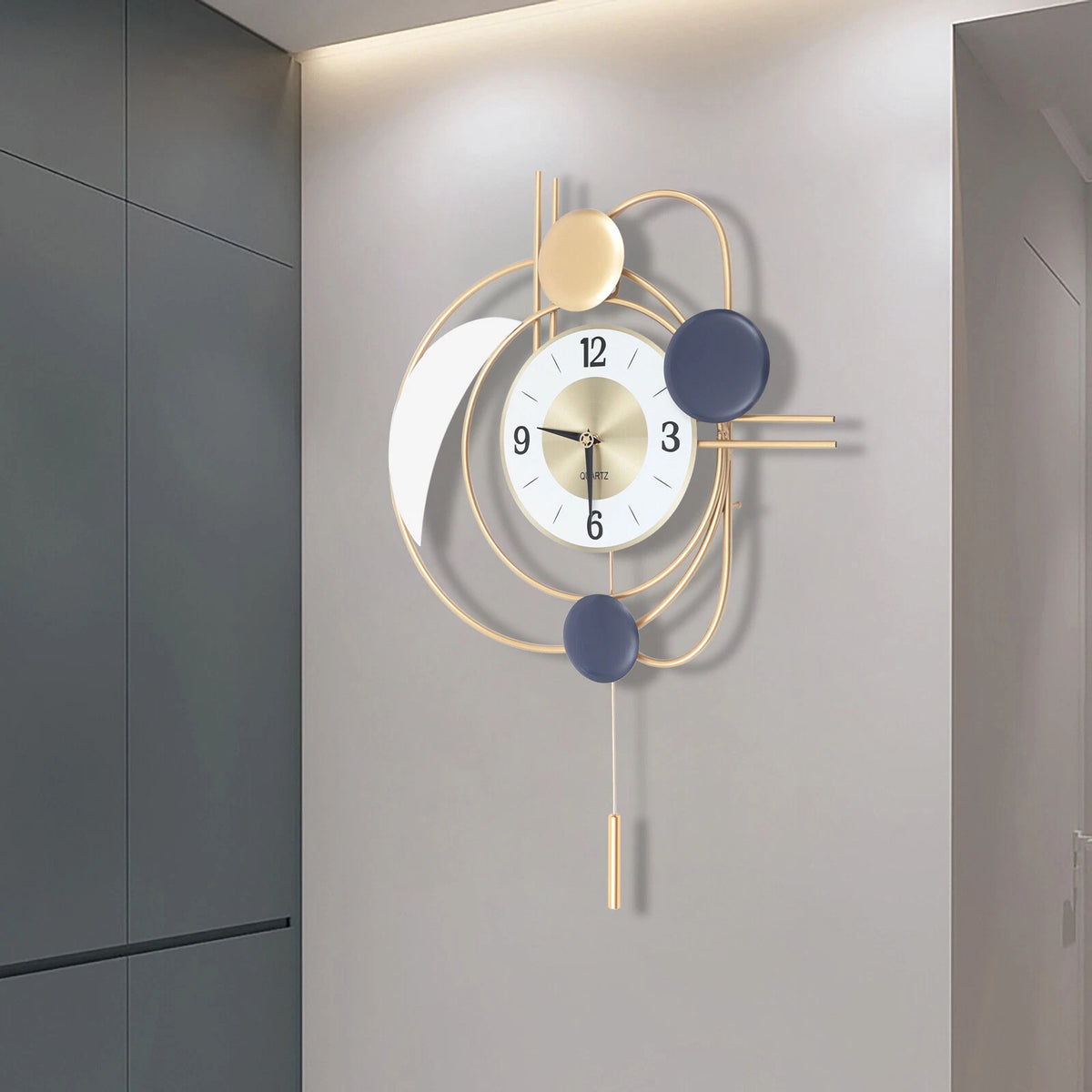 Modern Wall Clock for Home Decor (3D Mute Design)