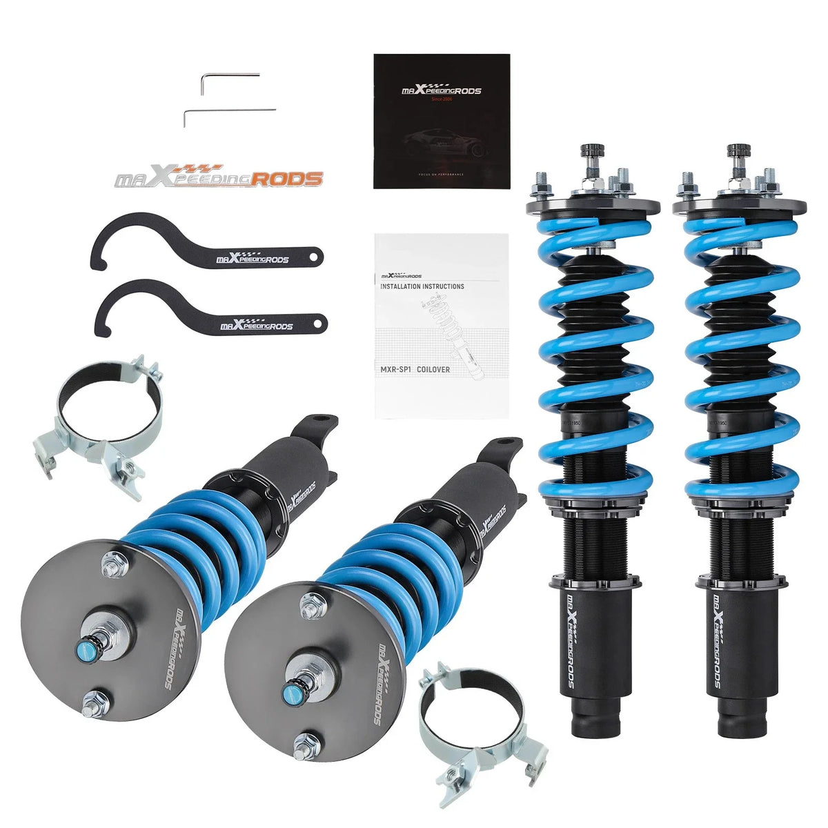 Set of 4 T6 Coilovers 24 Way Damper Struts for Honda Accord (1990–1997)