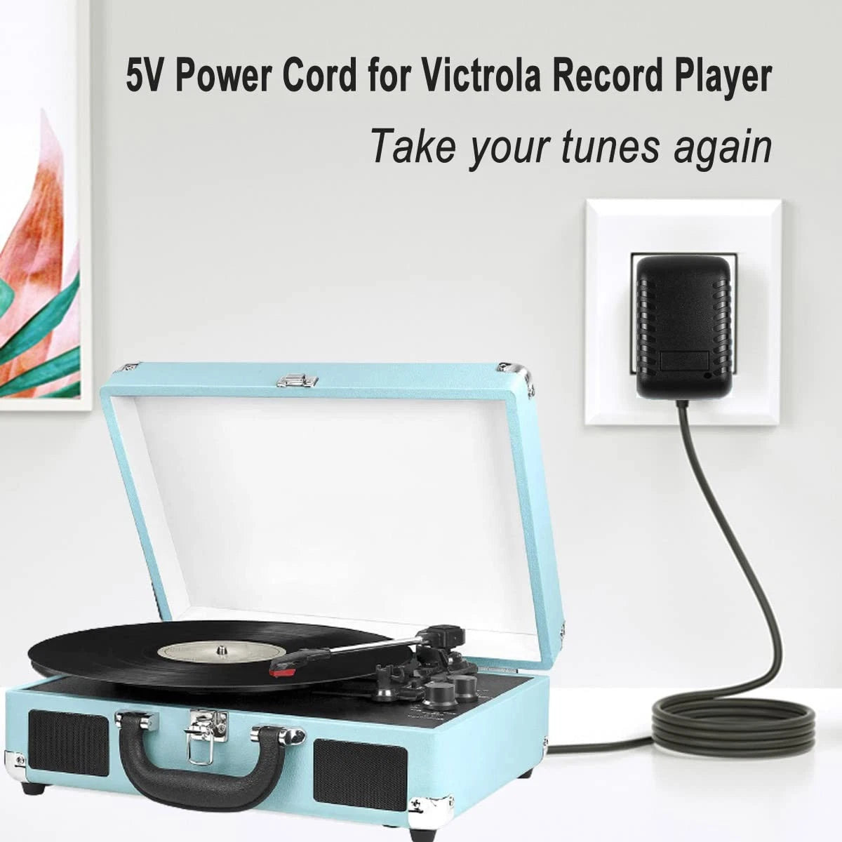 DC 5V 1A 2A Charger for Victrola Record Player