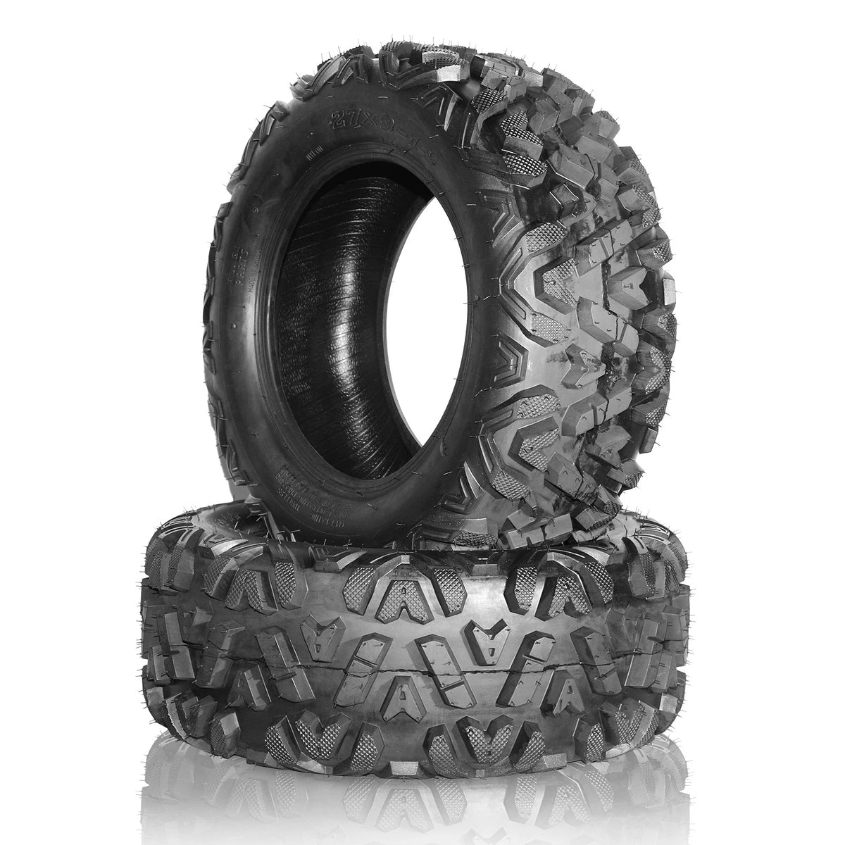 Set of 2 All Terrain 27x9-14 ATV UTV Tires 6 Ply Tubeless